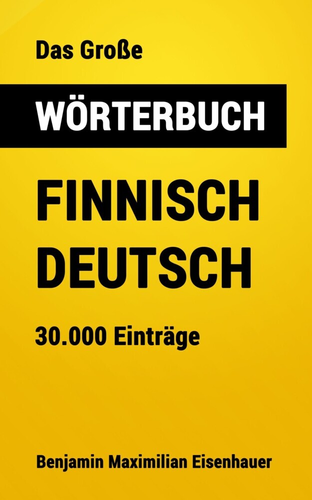 Das Große Wörterbuch Finnisch - Deutsch main product photo
