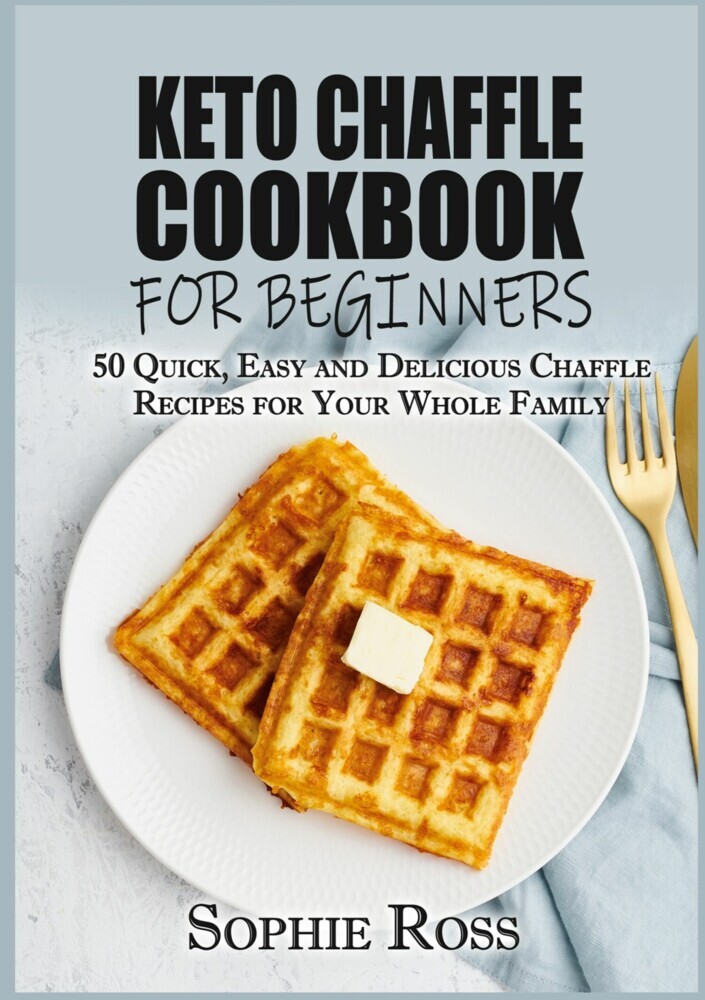 Keto Chaffle Cookbook for beginners main product photo