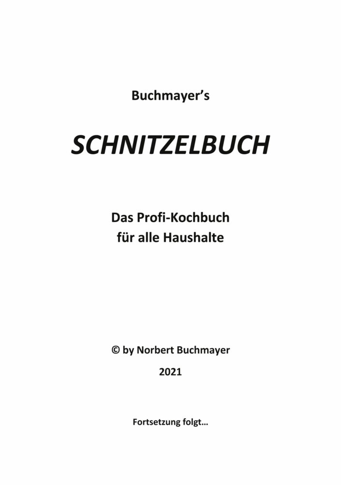 Schnitzelbuch main product photo