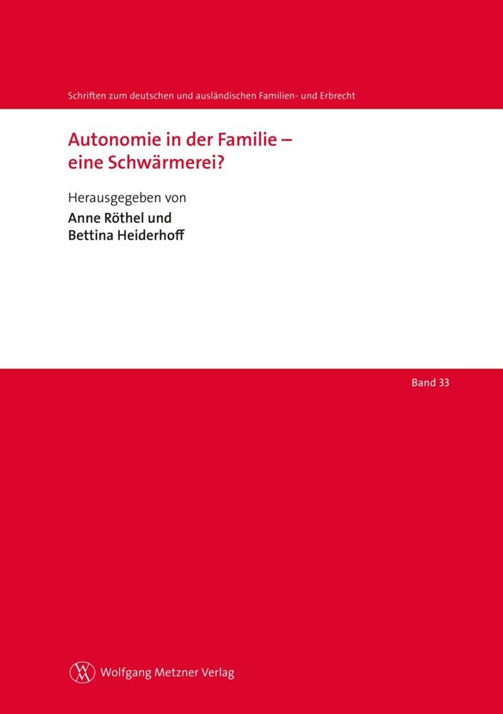 Autonomie in der Familie - eine Schwärmerei? main product photo