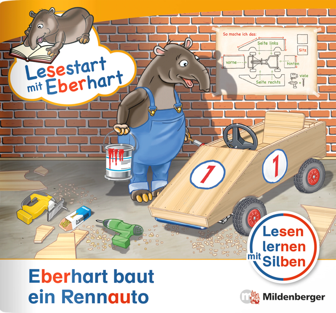 Lesestart mit Eberhart: Eberhart baut ein Rennauto main product photo