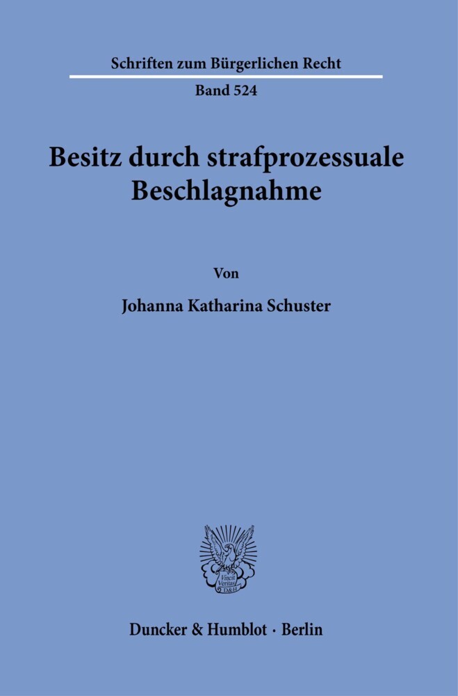 Besitz durch strafprozessuale Beschlagnahme. main product photo