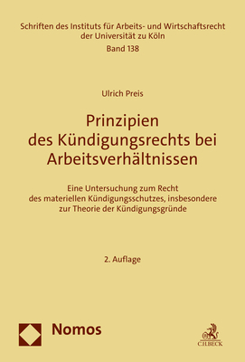 Prinzipien des Kündigungsrechts bei Arbeitsverhältnissen main product photo