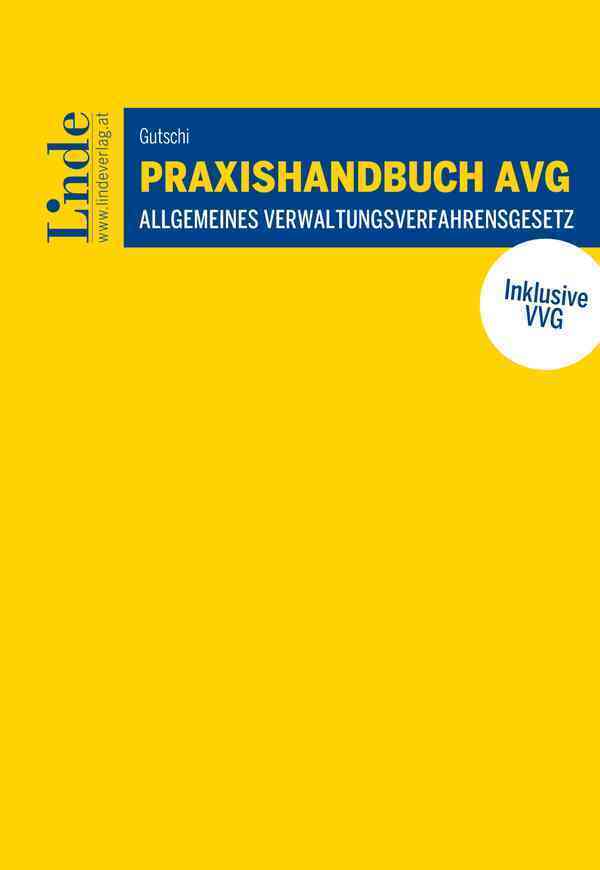 Praxishandbuch AVG | Allgemeines Verwaltungsverfahrensgesetz main product photo