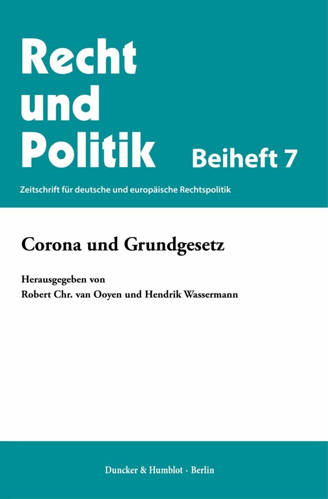 Corona und Grundgesetz. main product photo