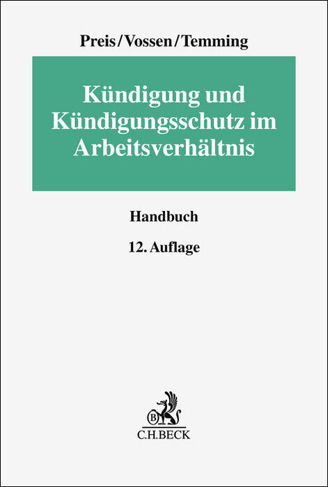 Kündigung und Kündigungsschutz im Arbeitsverhältnis main product photo