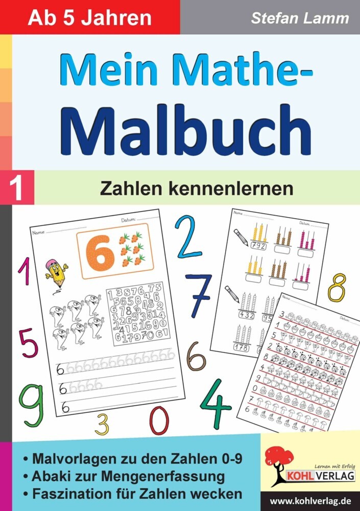 Mein Mathe-Malbuch / Band 1: Zahlen kennenlernen main product photo