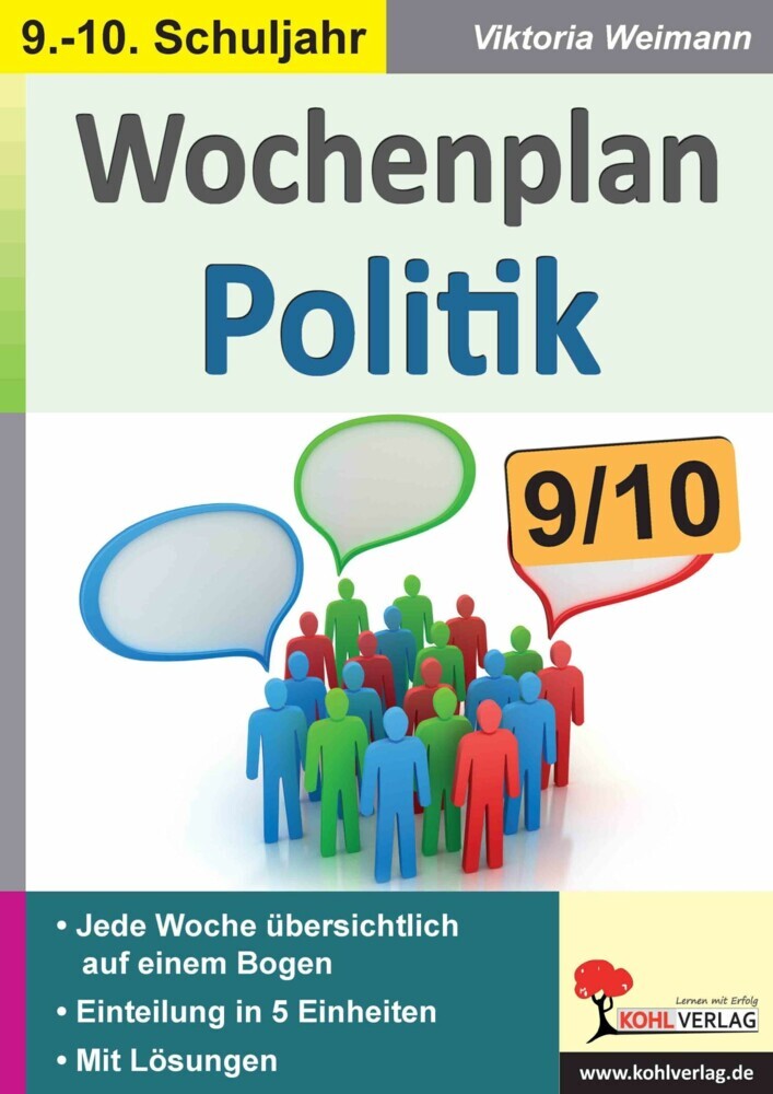 Wochenplan Politik / Klasse 9-10 main product photo