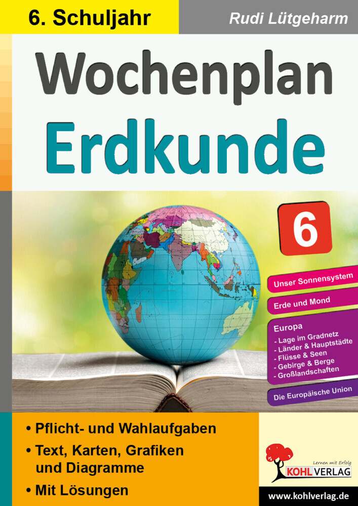 Wochenplan Erdkunde / Klasse 6 main product photo