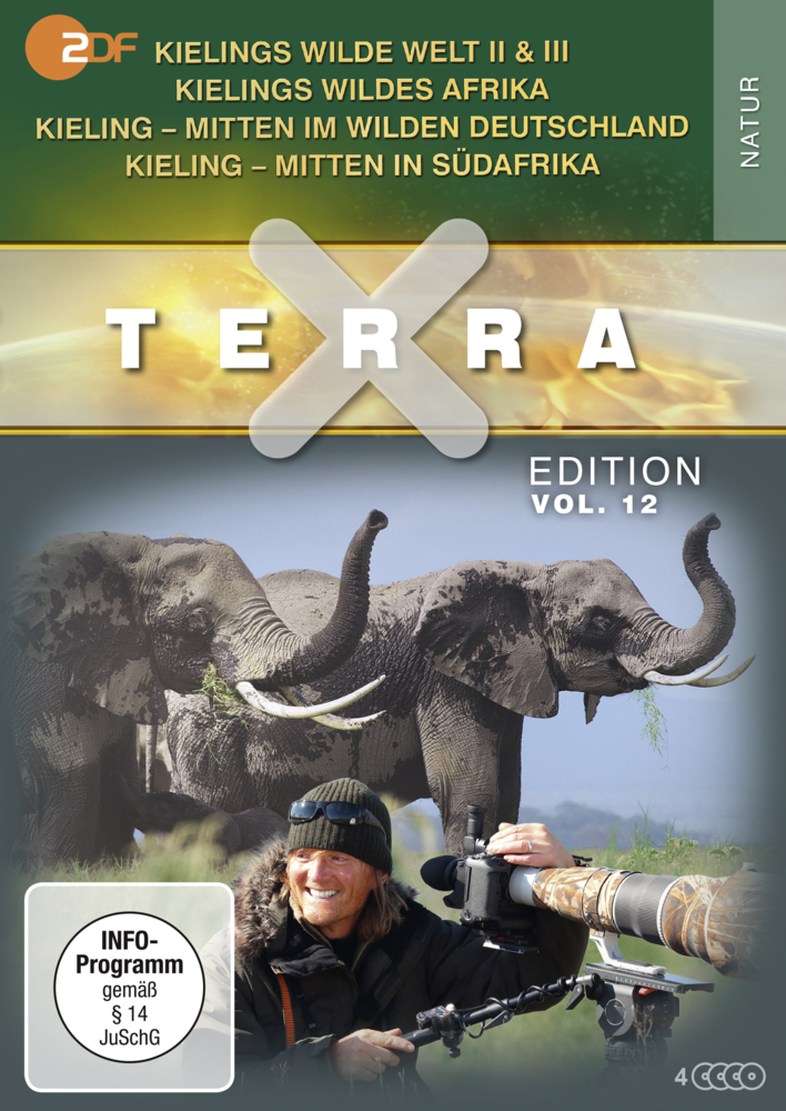 Terra X - Edition: Kieling Mitten in Südafrika - Kieling Mitten im wilden Deutschland - Kielings wildes Afrika - Kielings wilde Welt II & III, 4 DVD main product photo