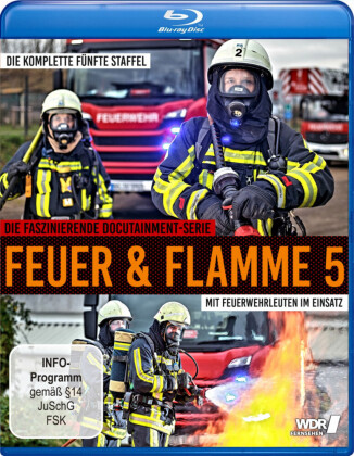 Feuer und Flamme - Mit Feuerwehrmännern im Einsatz. Staffel.5, 1 Blu-ray