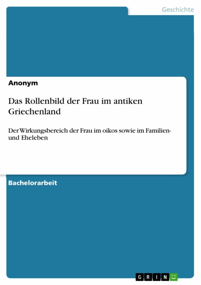 Das Rollenbild der Frau im antiken Griechenland main product photo