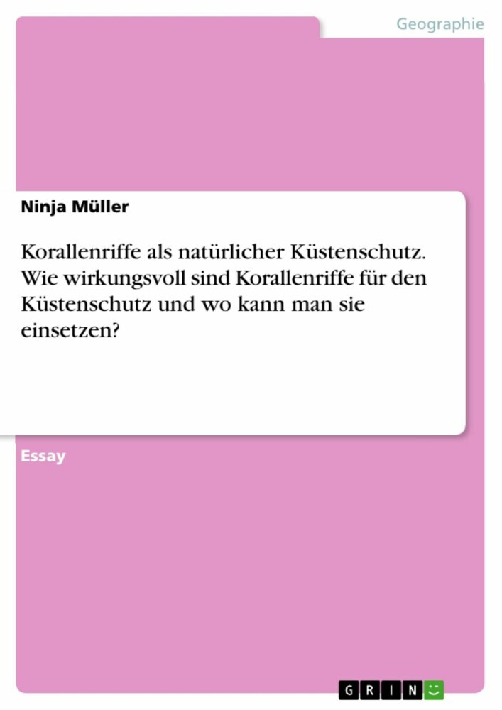 Korallenriffe als natürlicher Küstenschutz. Wie wirkungsvoll sind Korallenriffe für den Küstenschutz und wo kann man sie einsetzen? main product photo