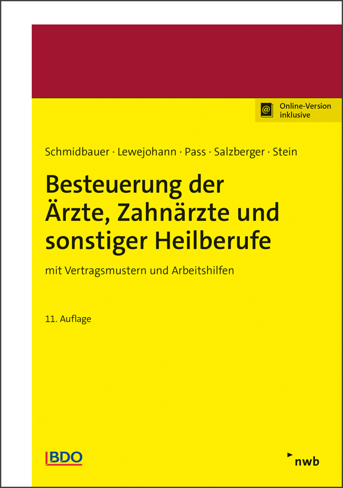 Besteuerung der Ärzte, Zahnärzte und sonstiger Heilberufe main product photo