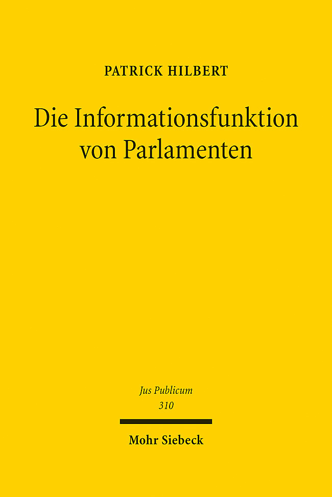 Die Informationsfunktion von Parlamenten main product photo