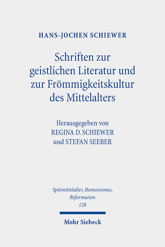 Schriften zur geistlichen Literatur und zur Frömmigkeitskultur des Mittelalters main product photo