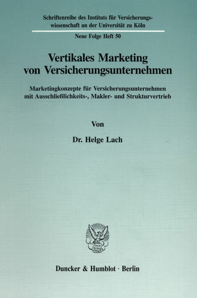 Vertikales Marketing von Versicherungsunternehmen. main product photo