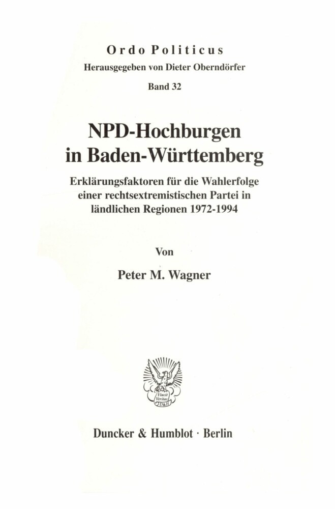 NPD-Hochburgen in Baden-Württemberg. main product photo