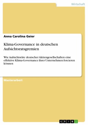 Klima-Governance in deutschen Aufsichtsratsgremien