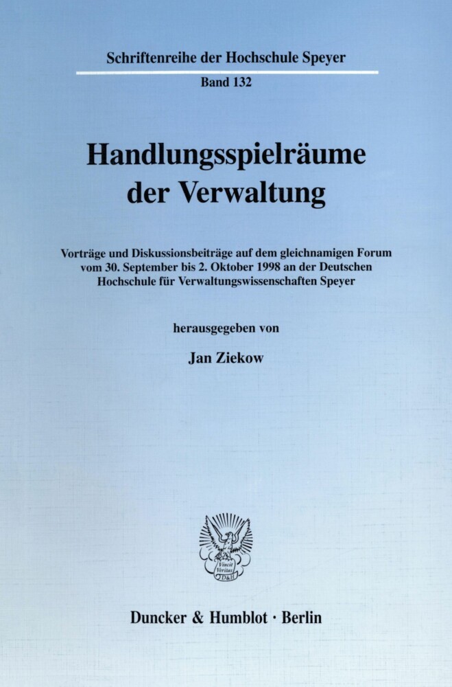 Handlungsspielräume der Verwaltung. main product photo