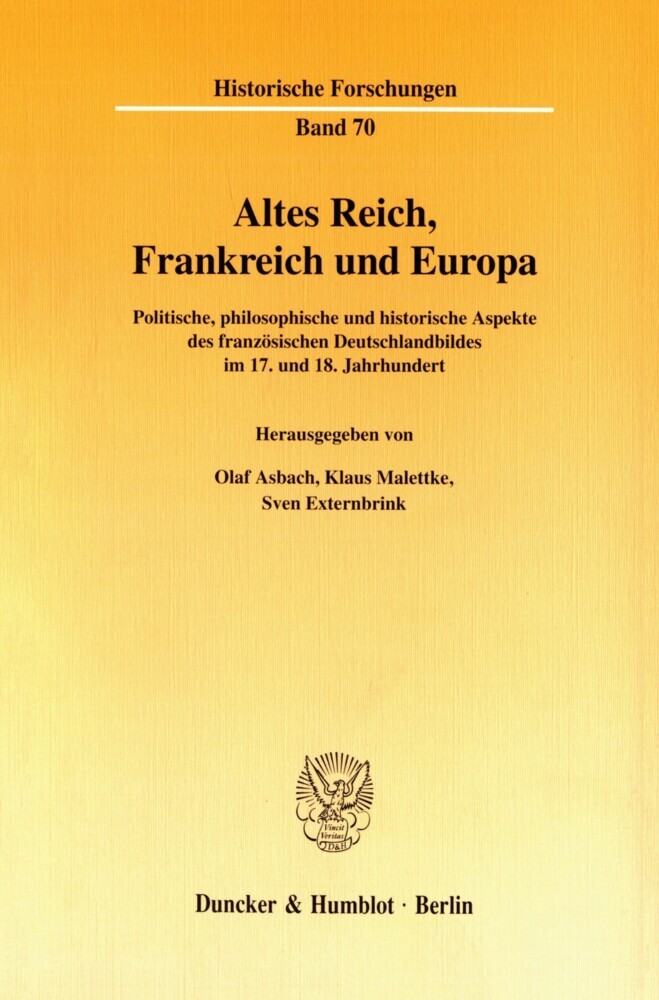 Altes Reich, Frankreich und Europa. main product photo