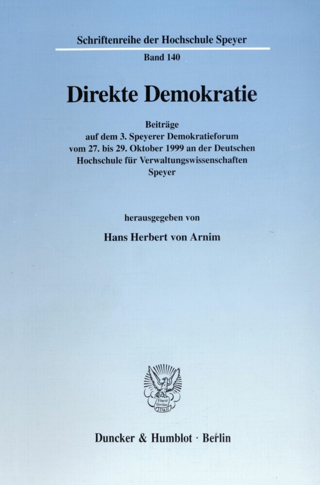Direkte Demokratie. main product photo