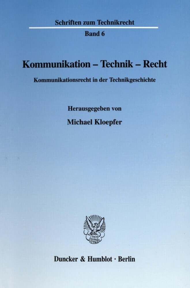 Kommunikation - Technik - Recht. main product photo