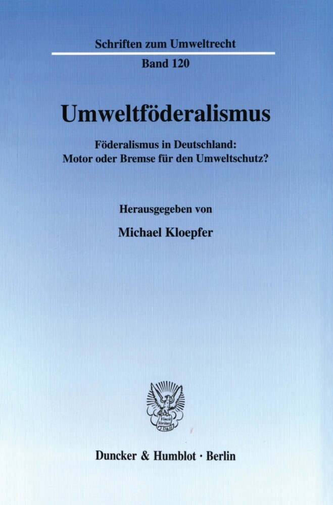 Umweltföderalismus. main product photo