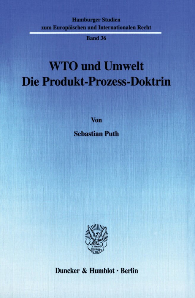 WTO und Umwelt. main product photo