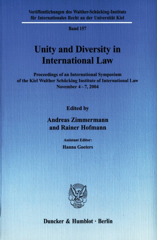 Unity and Diversity in International Law. main product photo