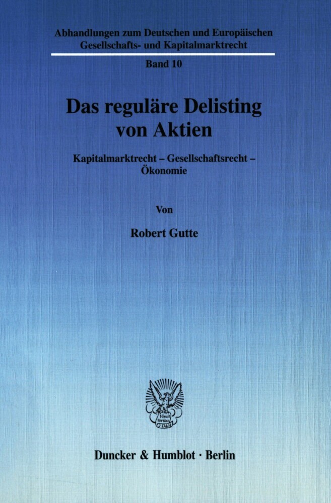 Das reguläre Delisting von Aktien. main product photo