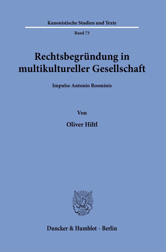 Rechtsbegründung in multikultureller Gesellschaft. main product photo