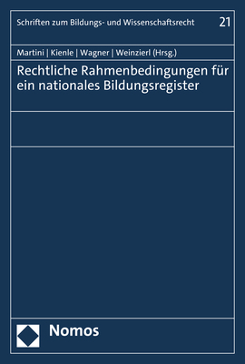 Rechtliche Rahmenbedingungen für ein nationales Bildungsregister main product photo