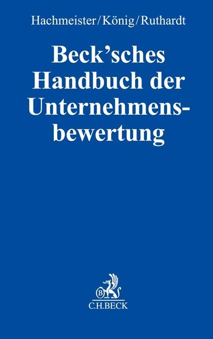 Beck'sches Handbuch der Unternehmensbewertung main product photo