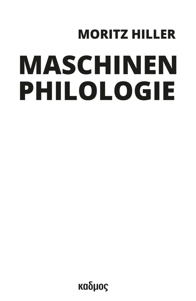 Maschinenphilologie main product photo