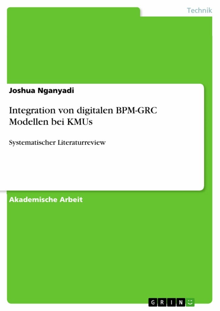 Integration von digitalen BPM-GRC Modellen bei KMUs main product photo