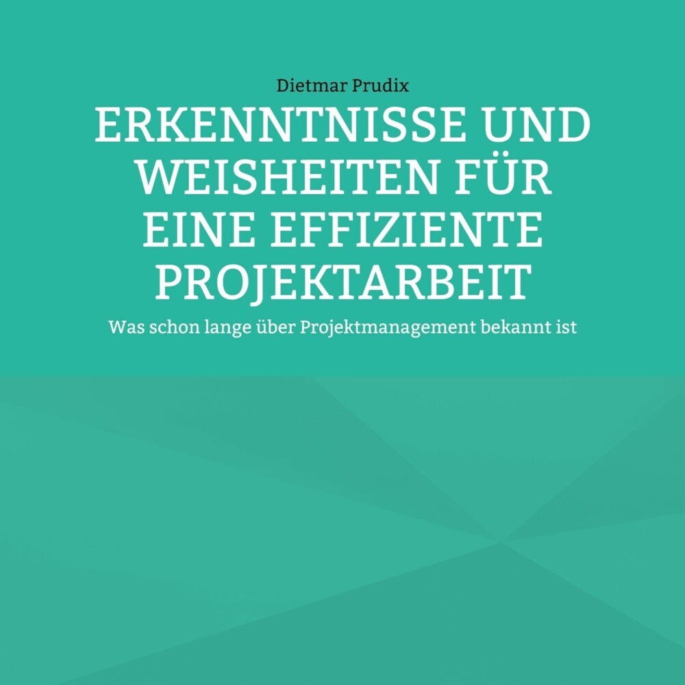 ERKENNTNISSE UND WEISHEITEN FÜR EINE EFFIZIENTE PROJEKTARBEIT main product photo