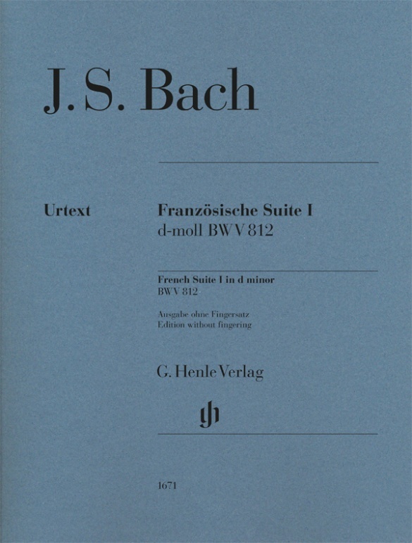 Johann Sebastian Bach - Französische Suite I d-moll BWV 812 main product photo