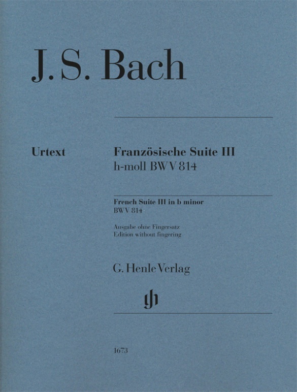 Johann Sebastian Bach - Französische Suite III h-moll BWV 814 main product photo