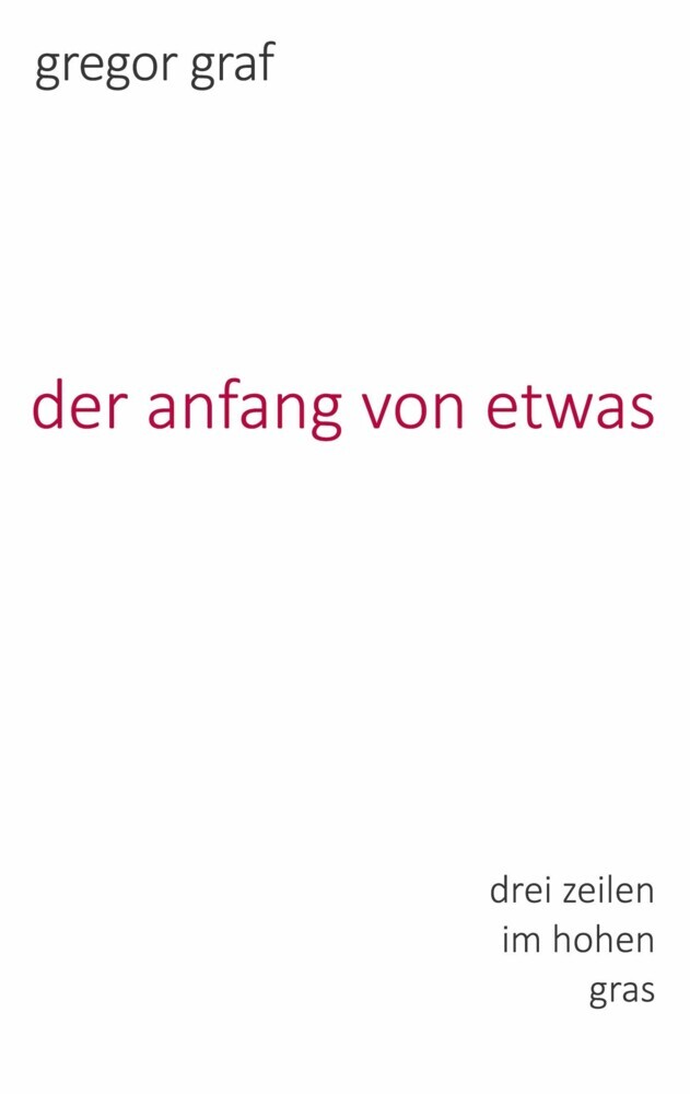 der anfang von etwas main product photo
