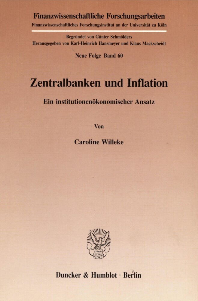 Zentralbanken und Inflation. main product photo