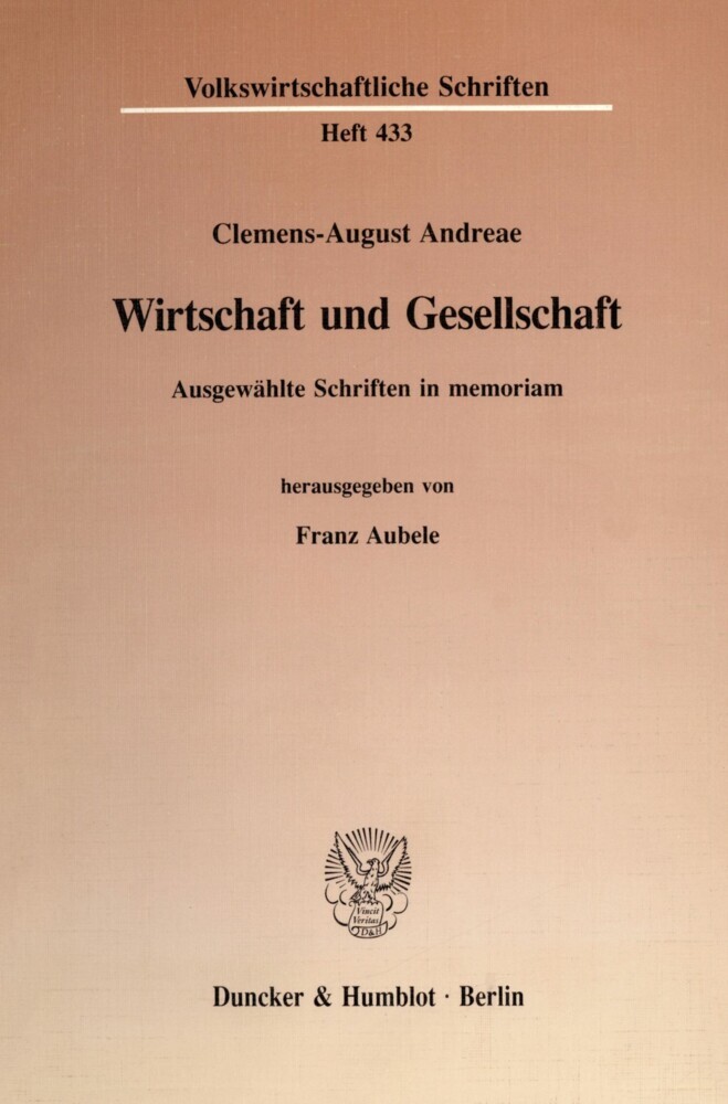 Wirtschaft und Gesellschaft. main product photo