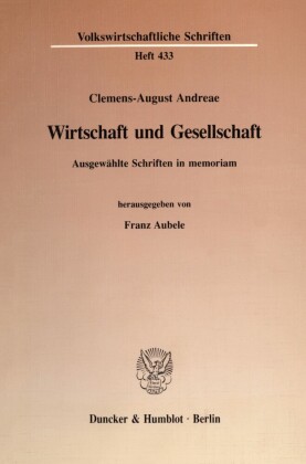Wirtschaft und Gesellschaft.