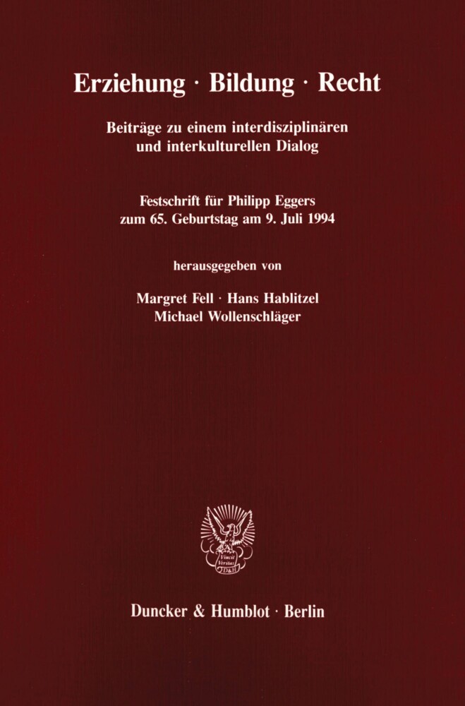 Erziehung - Bildung - Recht. main product photo