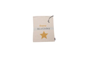 Beutel  "happy birthday" RECYCLING