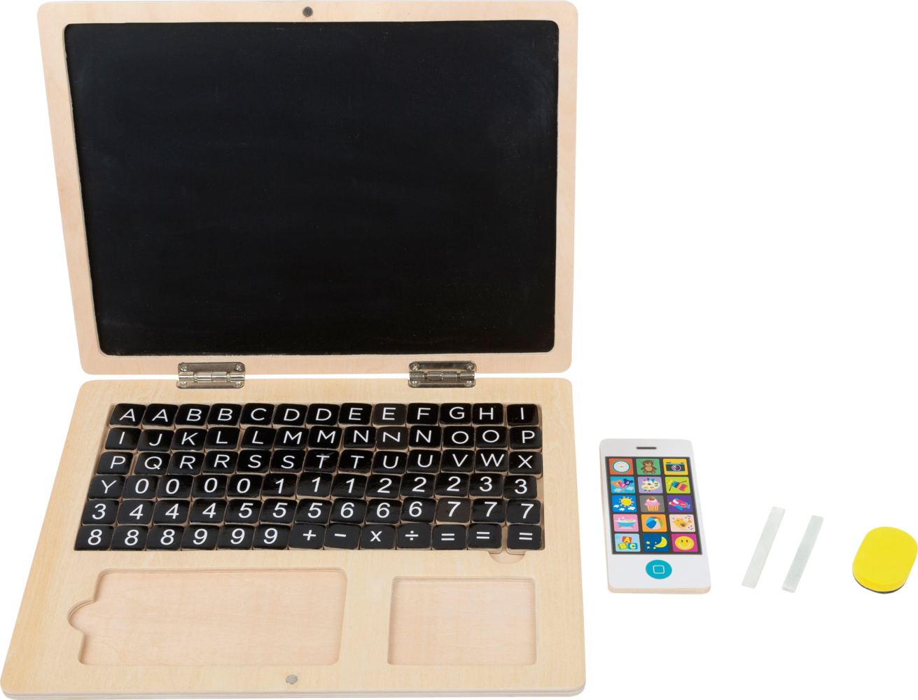 Holz-Laptop mit Magnet-Tafel main product photo