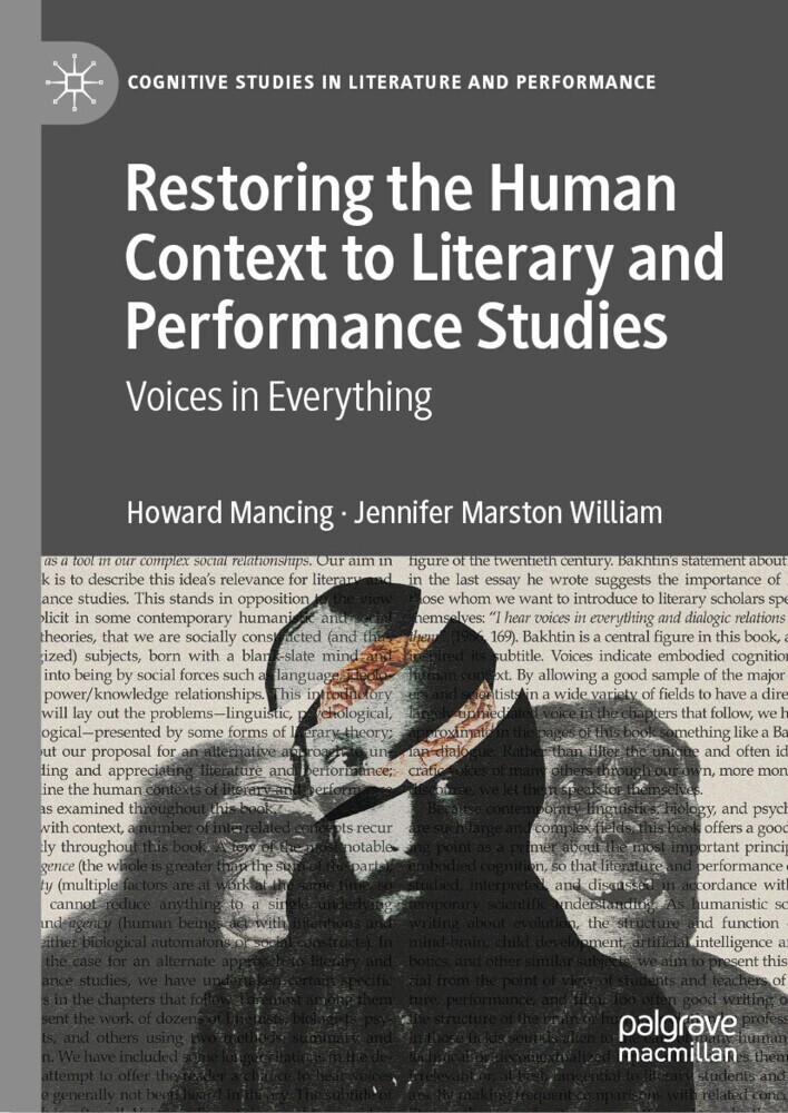 Restoring the Human Context to Literary and Performance Studies main product photo
