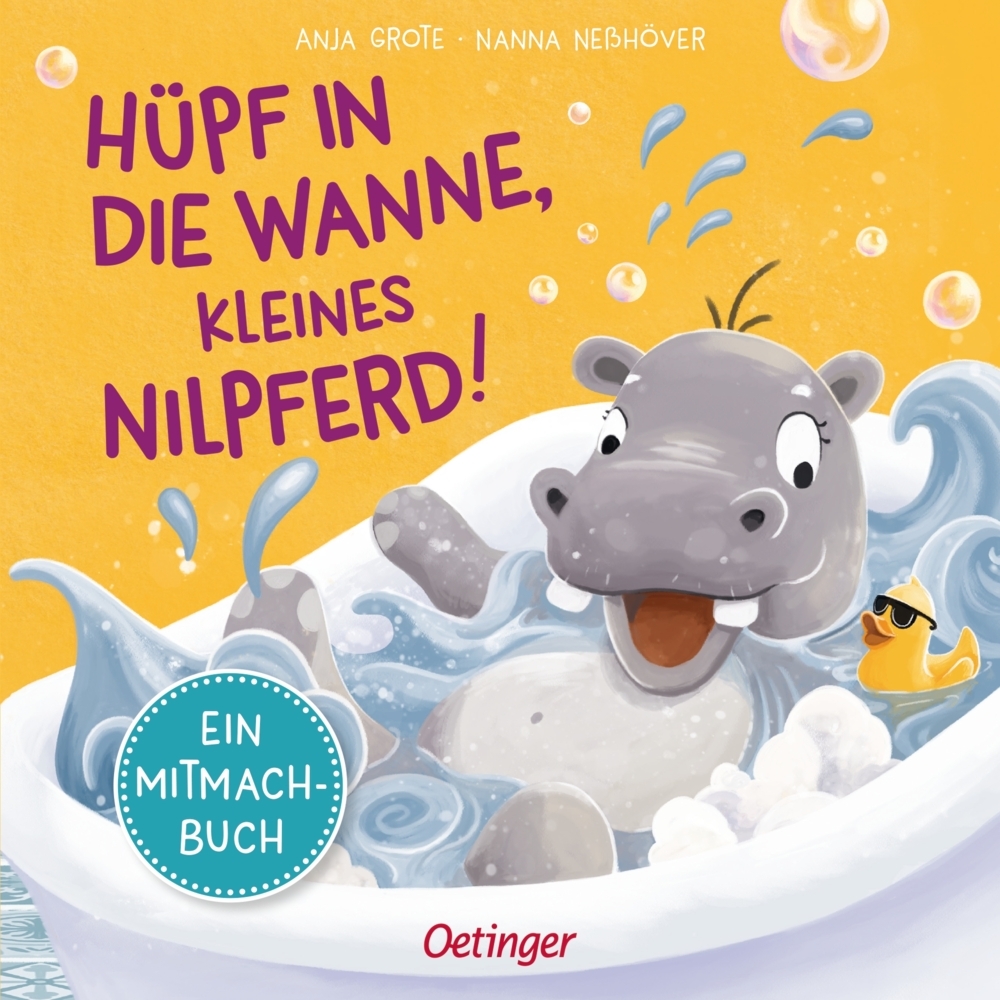 Hüpf in die Wanne, kleines Nilpferd! main product photo