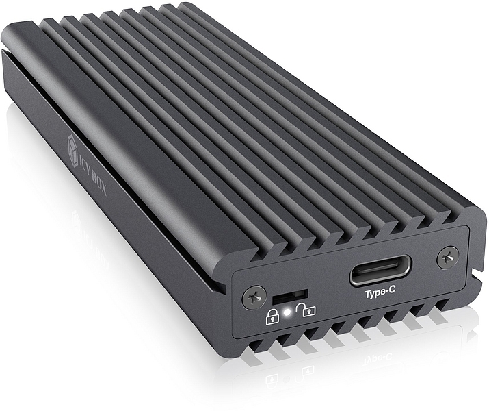 RAIDSONIC ICY BOX Gehäuse für 1x M.2 NVMe & SATA SSD mit USB Type-C Anschluss main product photo