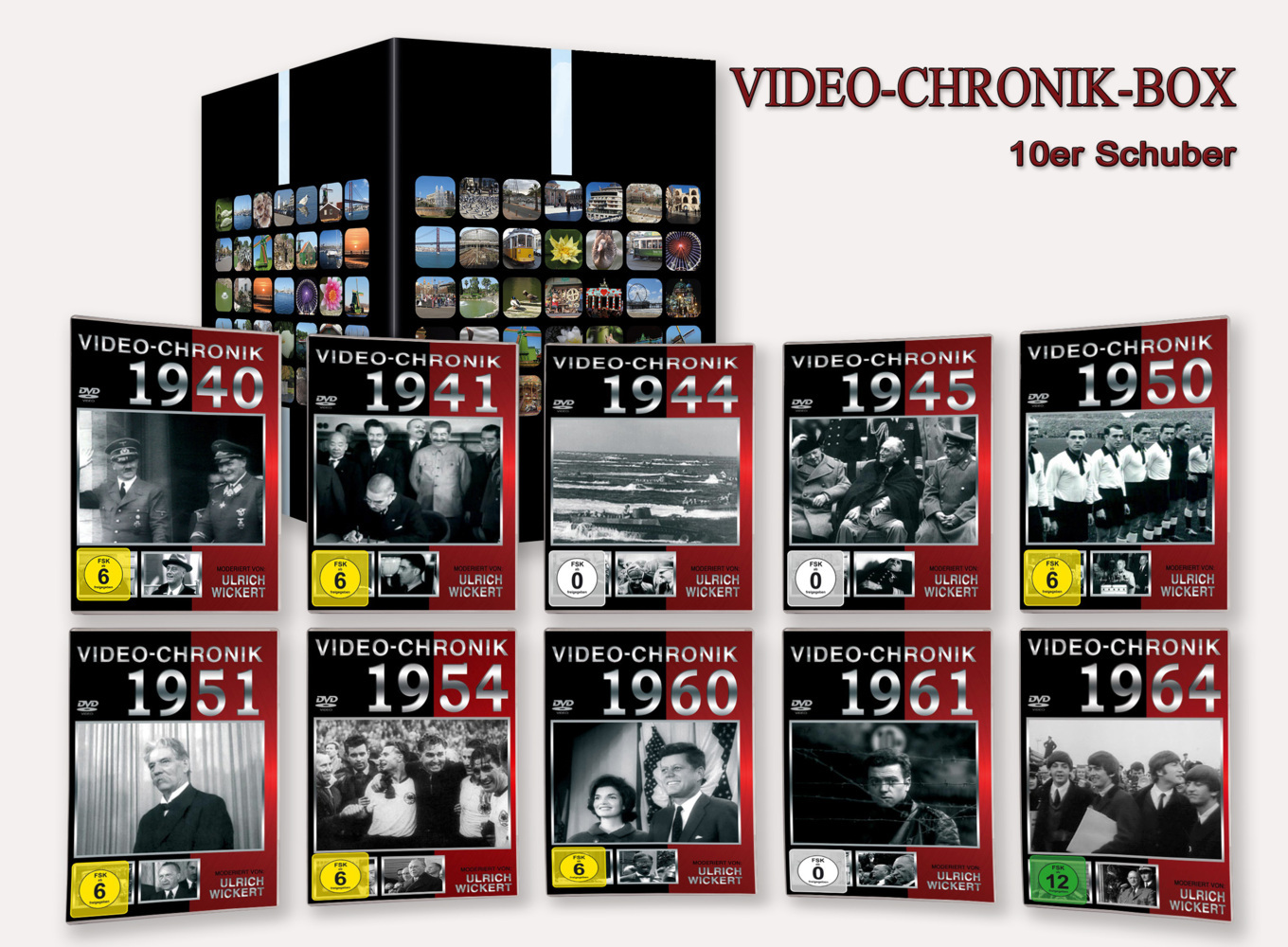 Video Chronik 1940 - 1964 - 10er-Schuber, 10 DVD main product photo